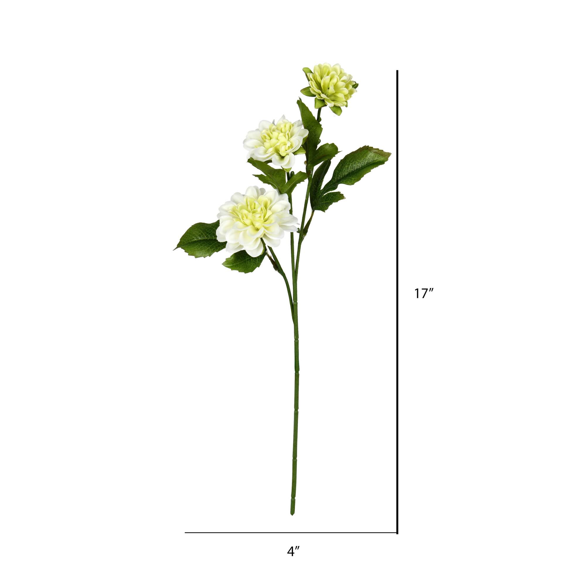 6 Pack: Cream Dahlia Spray